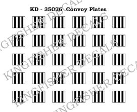 Rear Convoy Plates for Vehicles